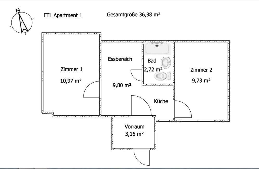 Monteur - Budget Apartments Freital Room photo